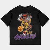 Log Angeles Champs Oversized Black Tee